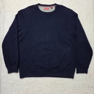 Izod navy blue crewneck sweater, embroidered logo